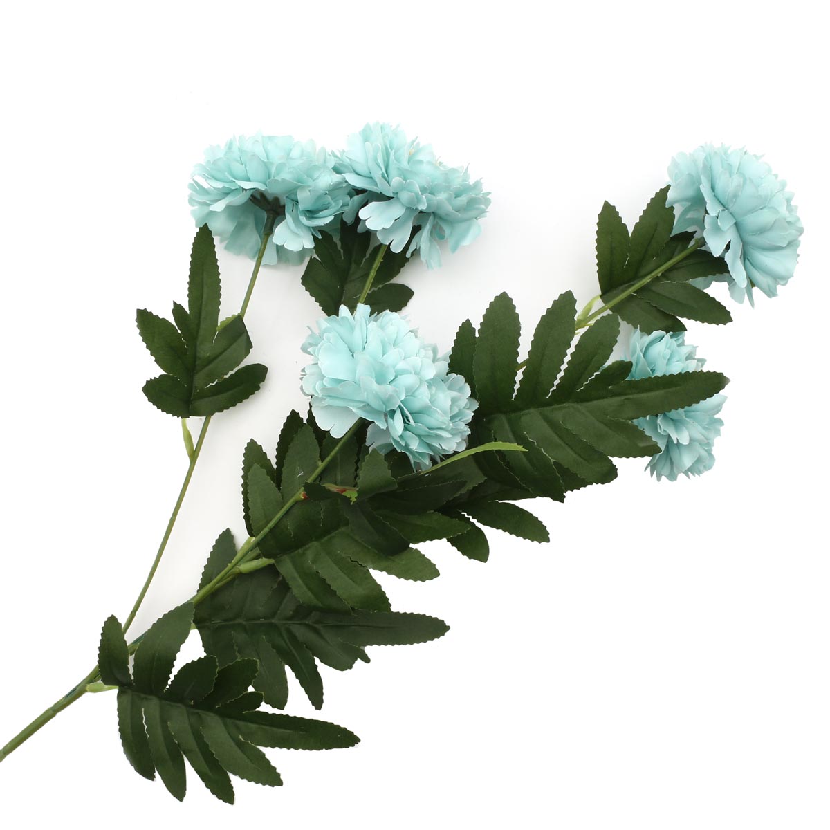 Цветок искусственный Astra Craft Хризантемы 59 см цвет голубой - фото 2