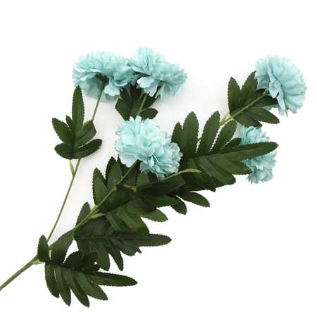 Цветок искусственный Astra Craft Хризантемы 59 см цвет голубой