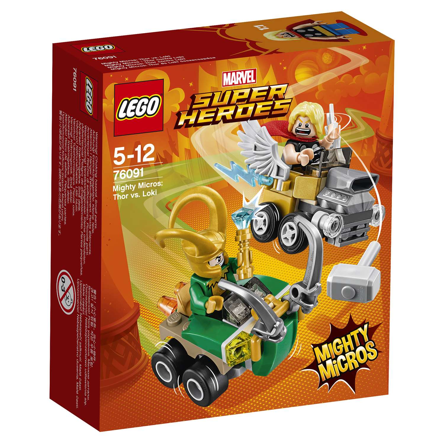 Конструктор LEGO Mighty Micros: Тор против Локи Super Heroes (76091) - фото 2