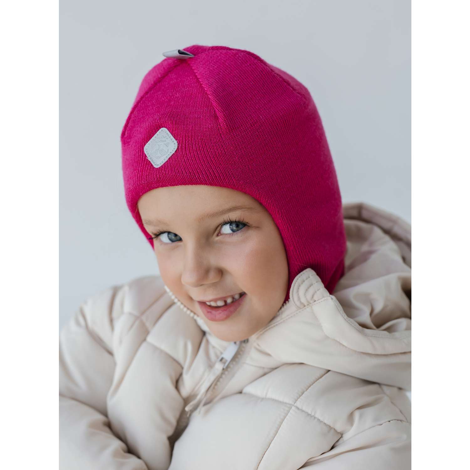 Шапка-шлем Чудо-Кроха Cb-21_ярко-розовый - фото 1