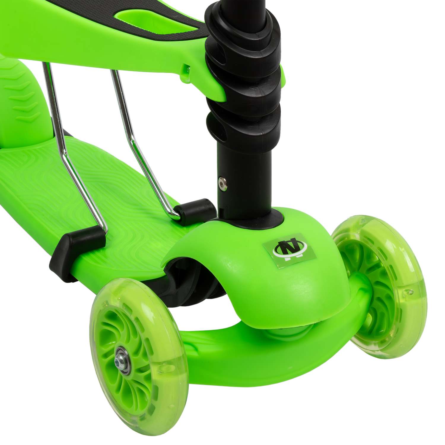 Самокат детский трехколесный Navigator Кикборд со светом Зелёный - фото 11