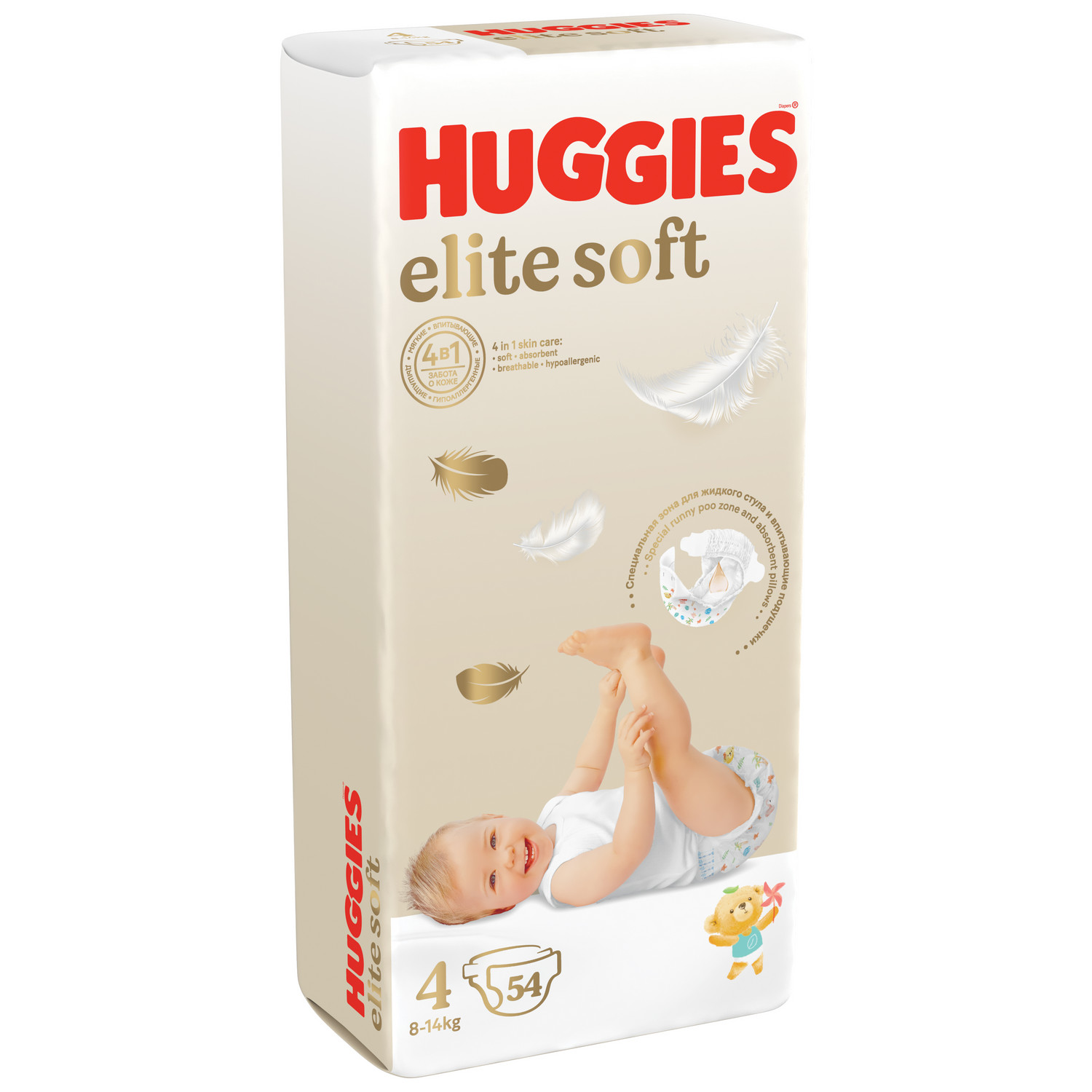 Подгузники Huggies Elite Soft 4 54 шт. - фото 2