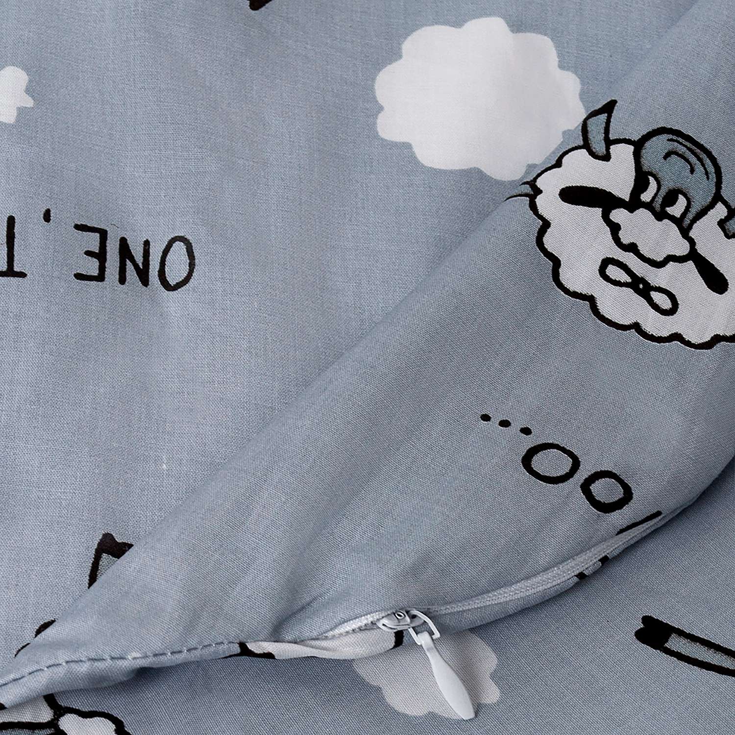 Наволочка к подушке для беременных Amarobaby Exclusive Soft Collection 101 Барашек U-образная Серый - фото 6