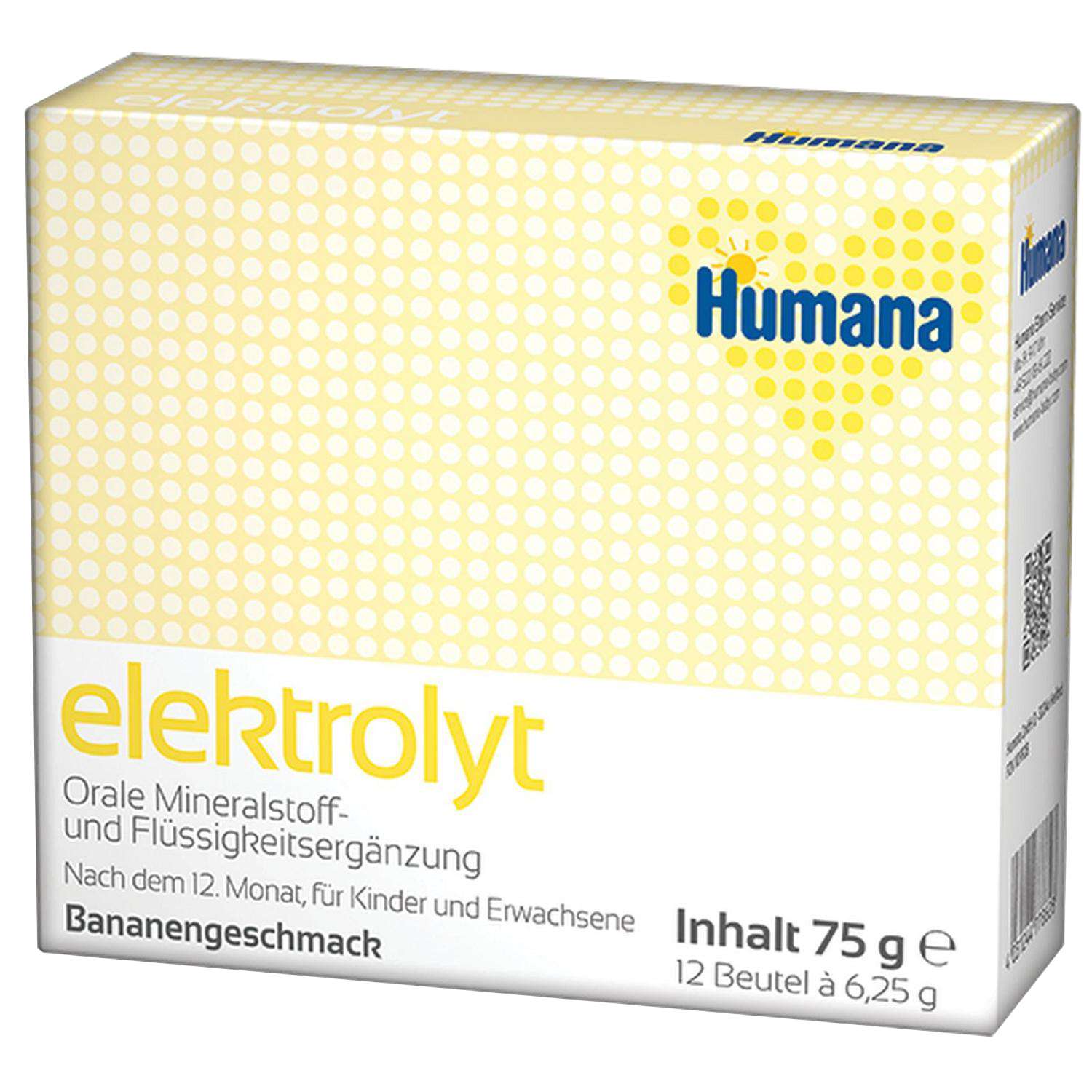 Смесь Humana Elektrolit банан 75г с 12месяцев - фото 1