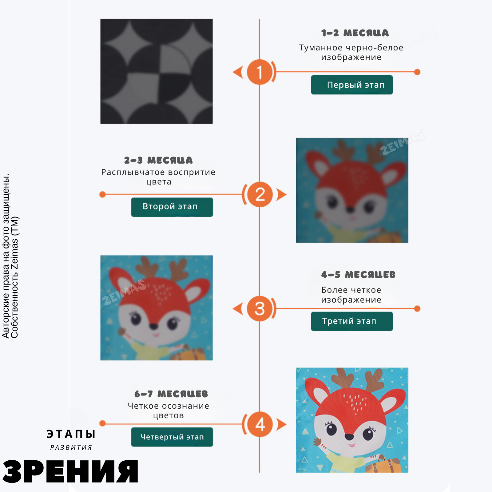 Игрушка подвеска мягкая Zeimas Монтессори бортики музыкальные с пищалкой интерактивная и развивающая книжка шуршалка - фото 6