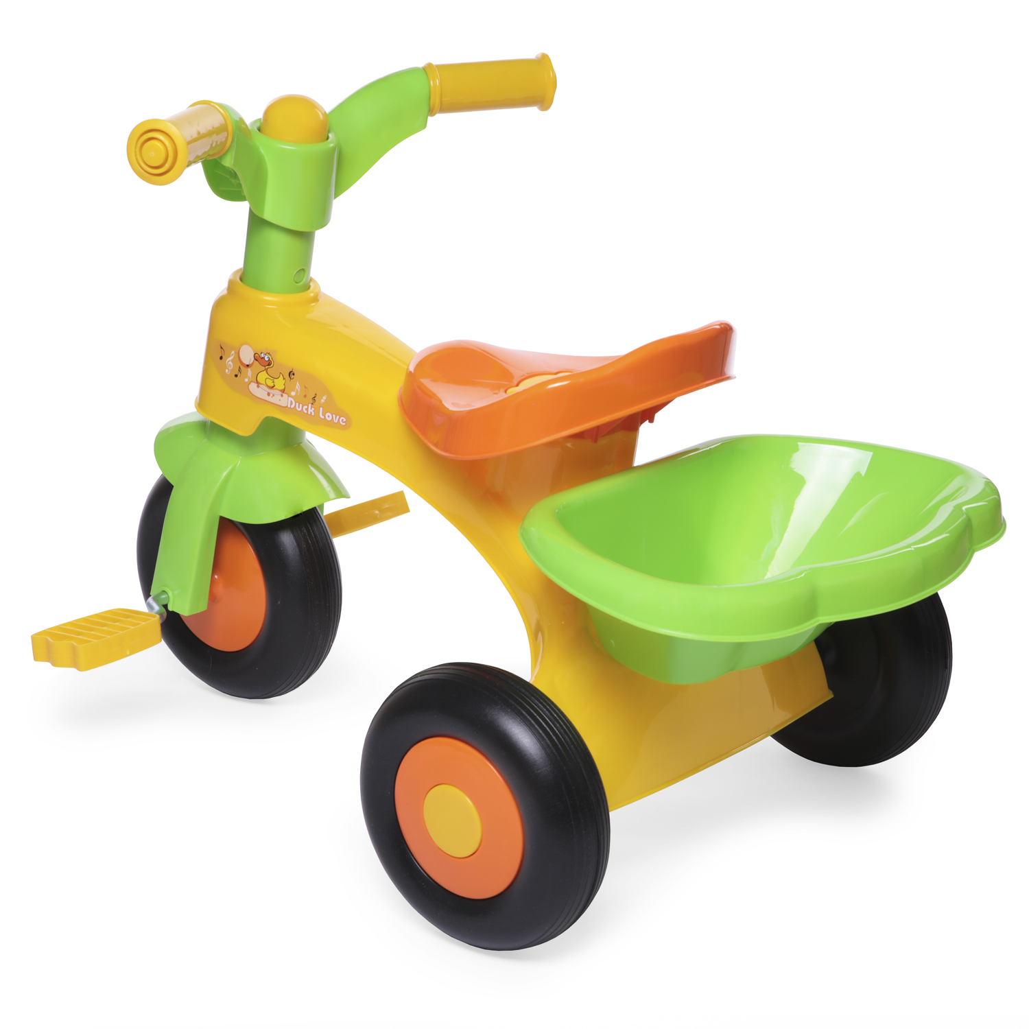 Каталка детская BabyCare Tricycle Желтый - фото 3