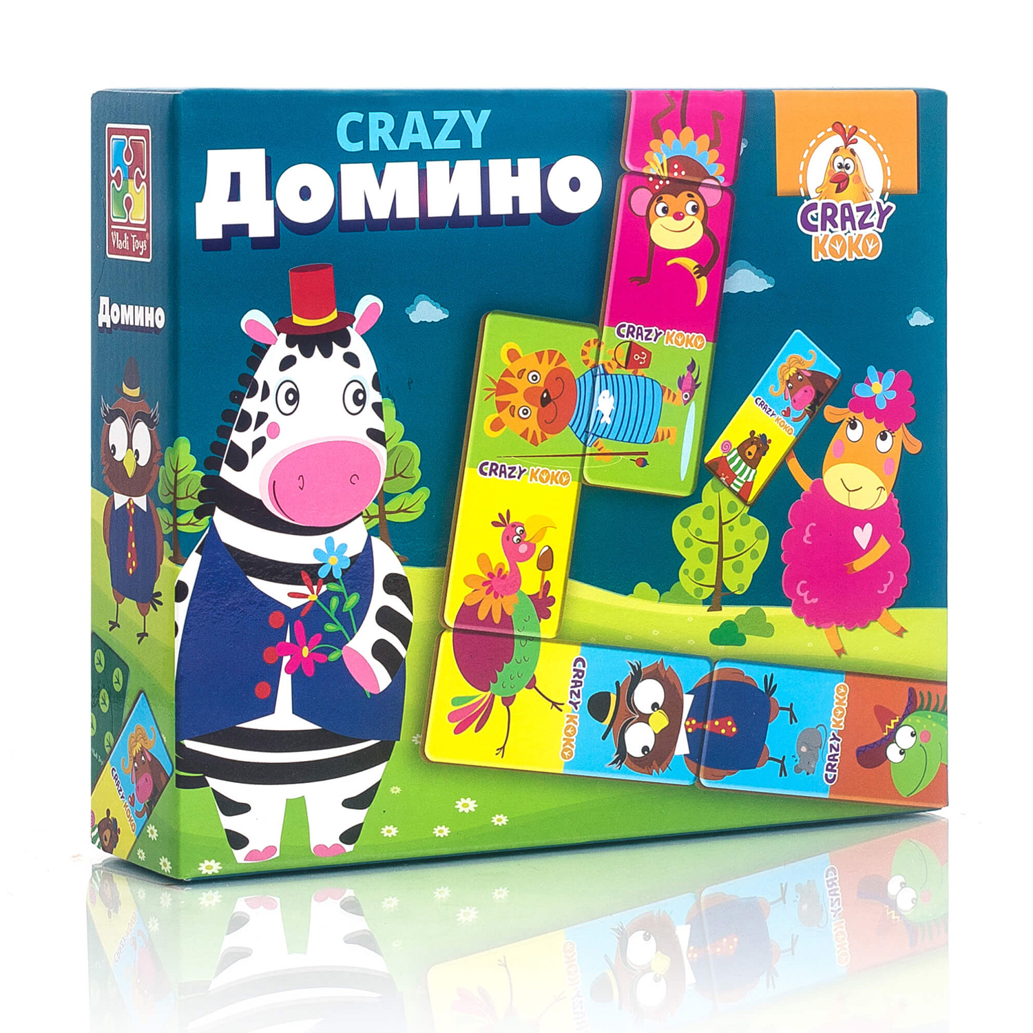 Игра настольная Vladi Toys Crazy Домино - фото 1