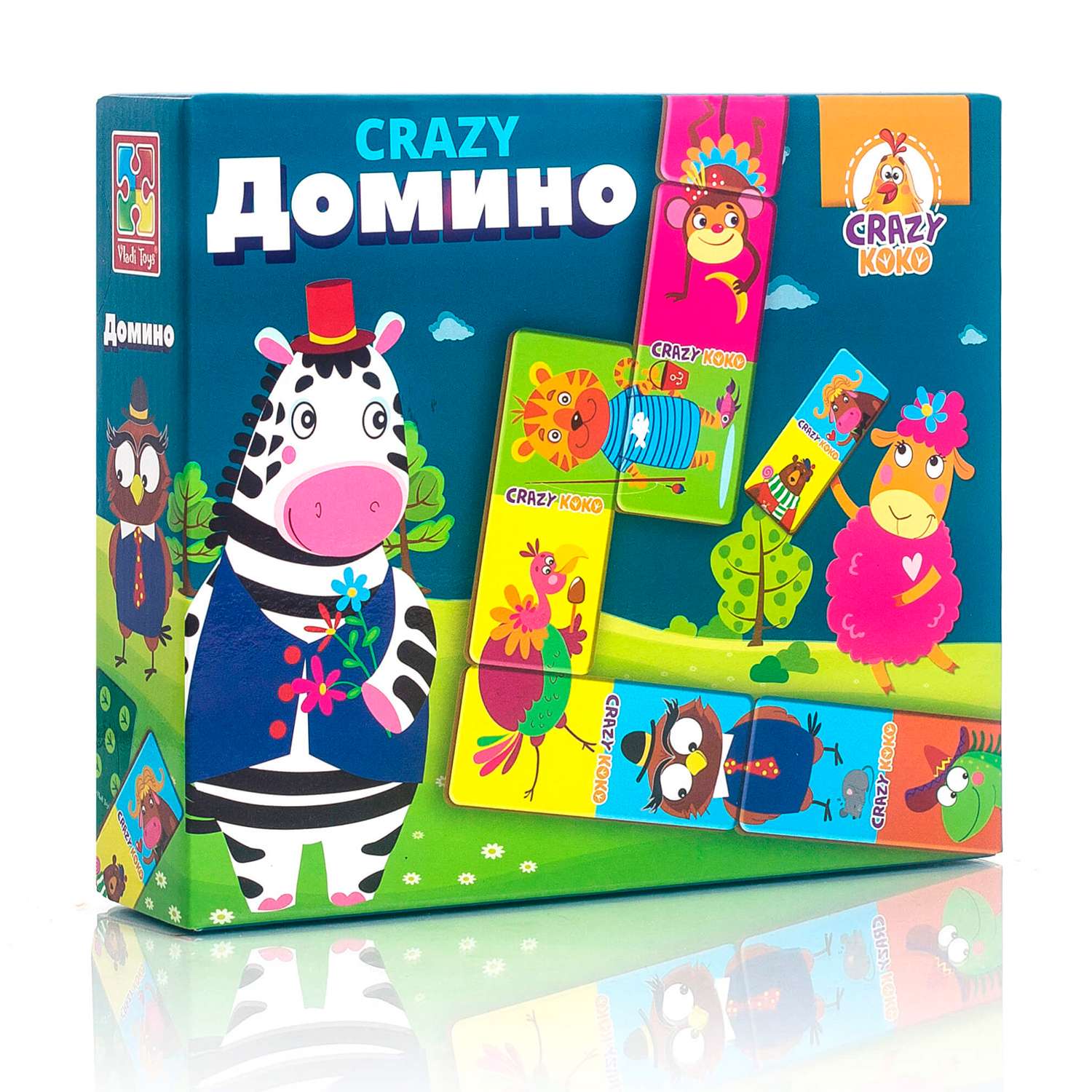 Игра настольная Vladi Toys Crazy Домино купить по цене 371 ₽ в  интернет-магазине Детский мир