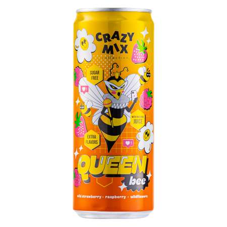 Натуральный лимонад Crazy mix QUEEN bee ( малина клубника/мёд)
