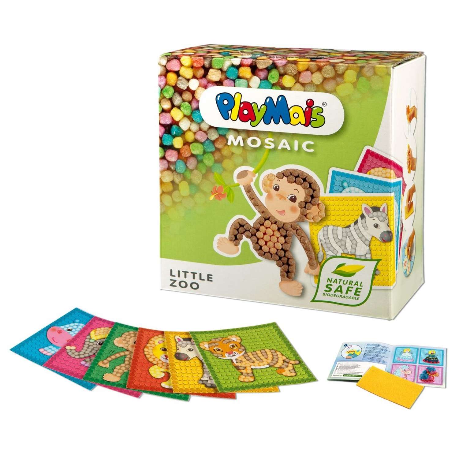 Набор для творчества PlayMais Маленькая мозаика - Зоопарк 160180 - фото 2