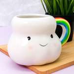 Кружка керамическая iLikeGift Happy rainbow white