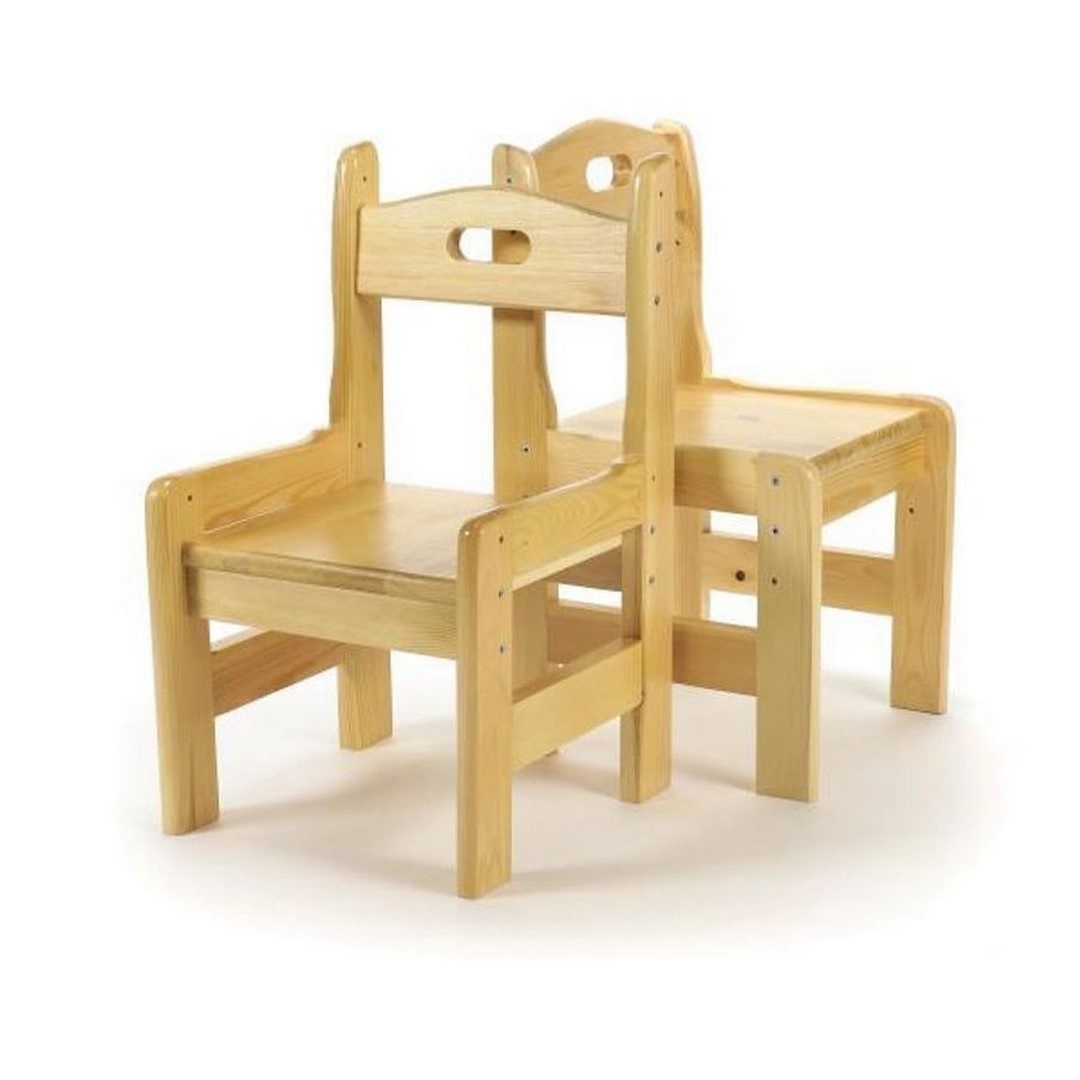 Набор Мебель для дошколят стол-парта со стулом регулируемый деревянный для детей от 1 до 4 лет - фото 5