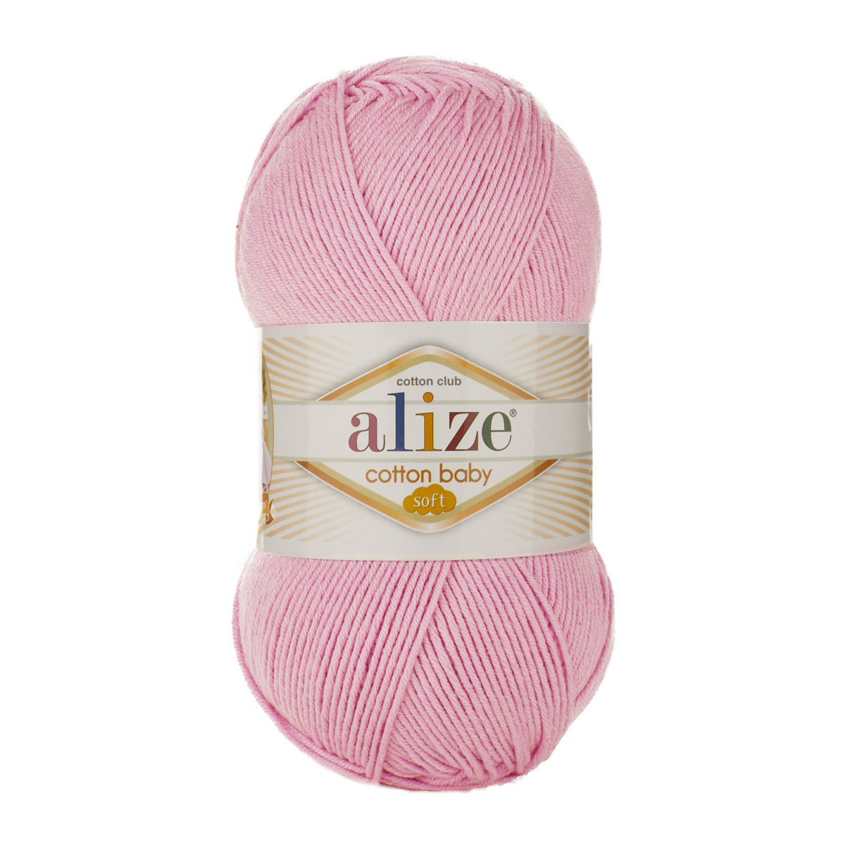 Пряжа для вязания Alize cotton baby soft 100 гр 270 м мягкая плюшевая xлопок aкрил 185 светло-розовый 5 мотков - фото 7