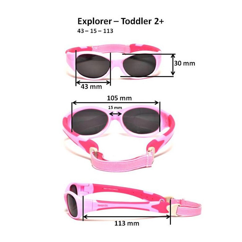 Очки солнцезащитные Real Kids Explorer 2-4 года 2EXPBKRD - фото 3