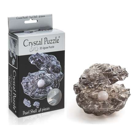 3D-пазл Crystal Puzzle IQ игра для детей кристальная Чёрная Жемчужина 48 деталей