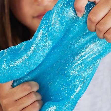 Клей для слаймов Elmers Glitter glue 177 мл с блестками Голубой