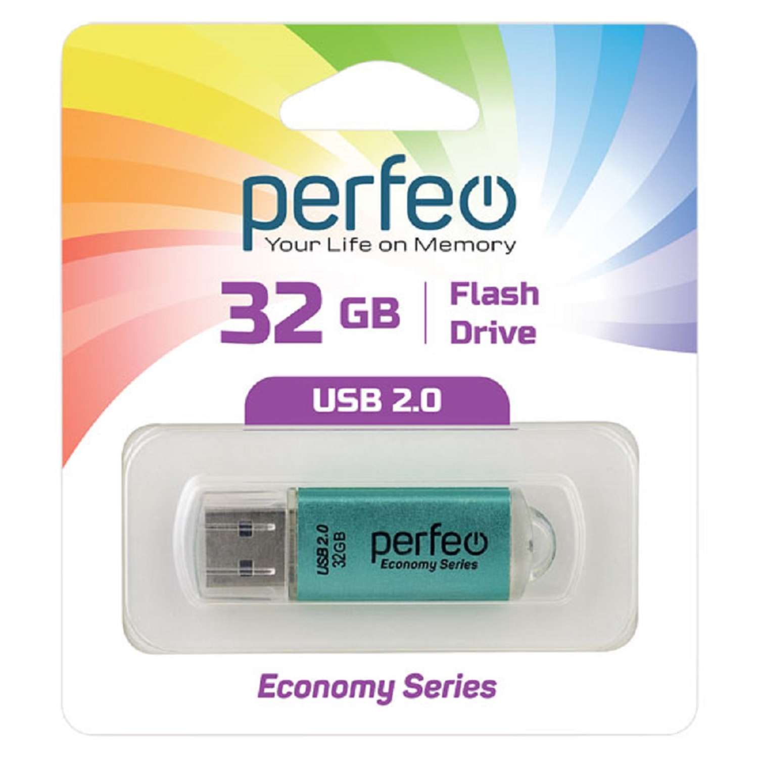 USB флешка Perfeo 32GB E01 Green economy series - фото 1