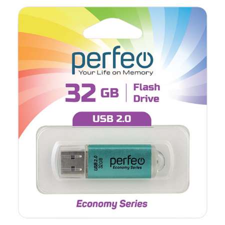 USB флешка Perfeo 32GB E01 Green economy series