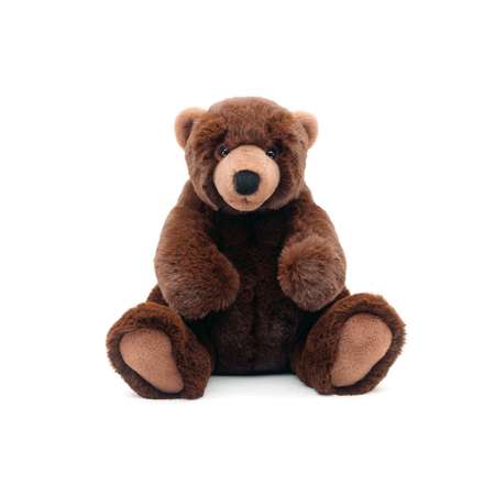 Игрушка мягкая LEOSCO Медведь красно-коричневый 20 см