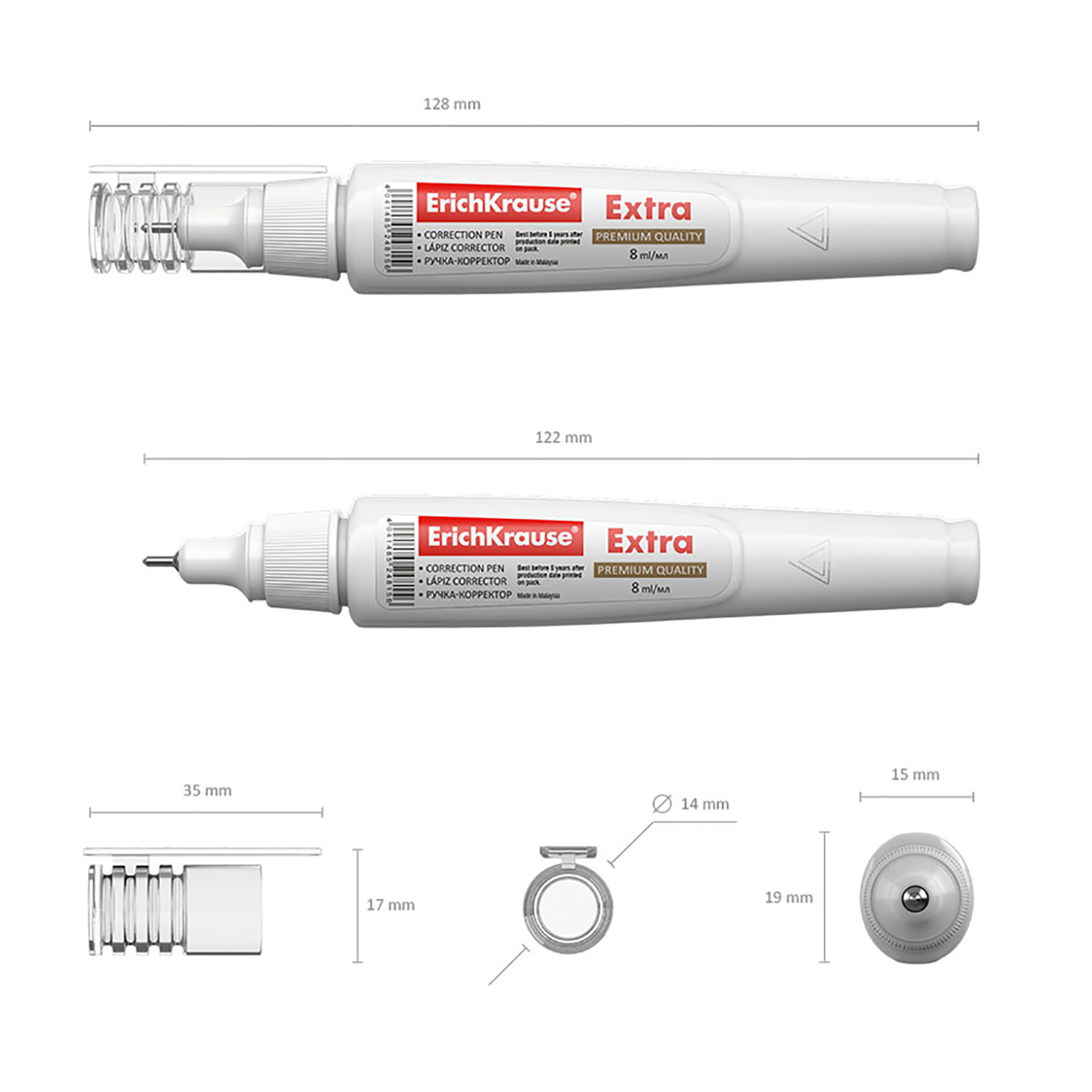 Ручка-корректор ErichKrause 24815 - фото 6