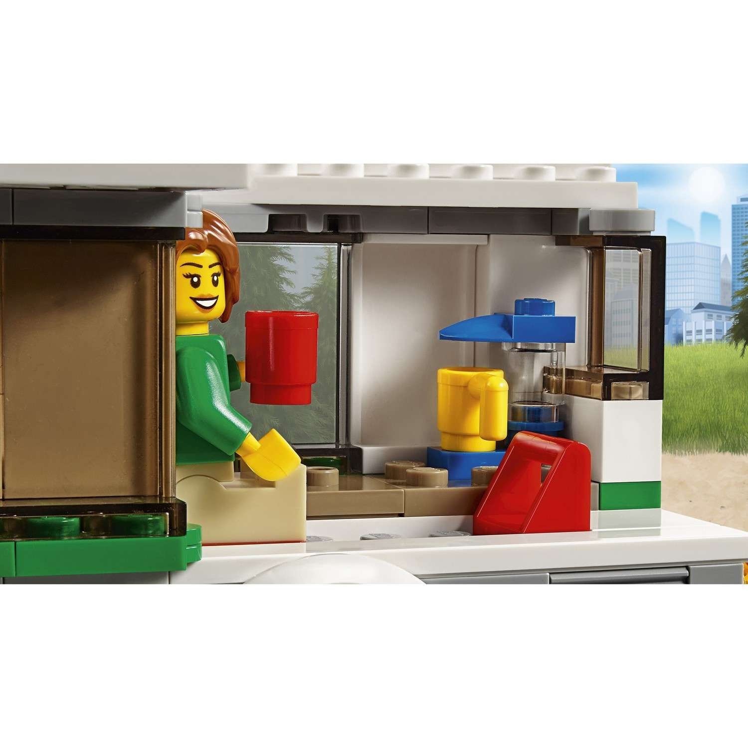 Конструктор LEGO City Great Vehicles Фургон и дом на колёсах (60117) - фото 8