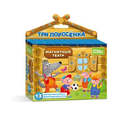 Игра на магнитах El BascoKids театр Три поросенка