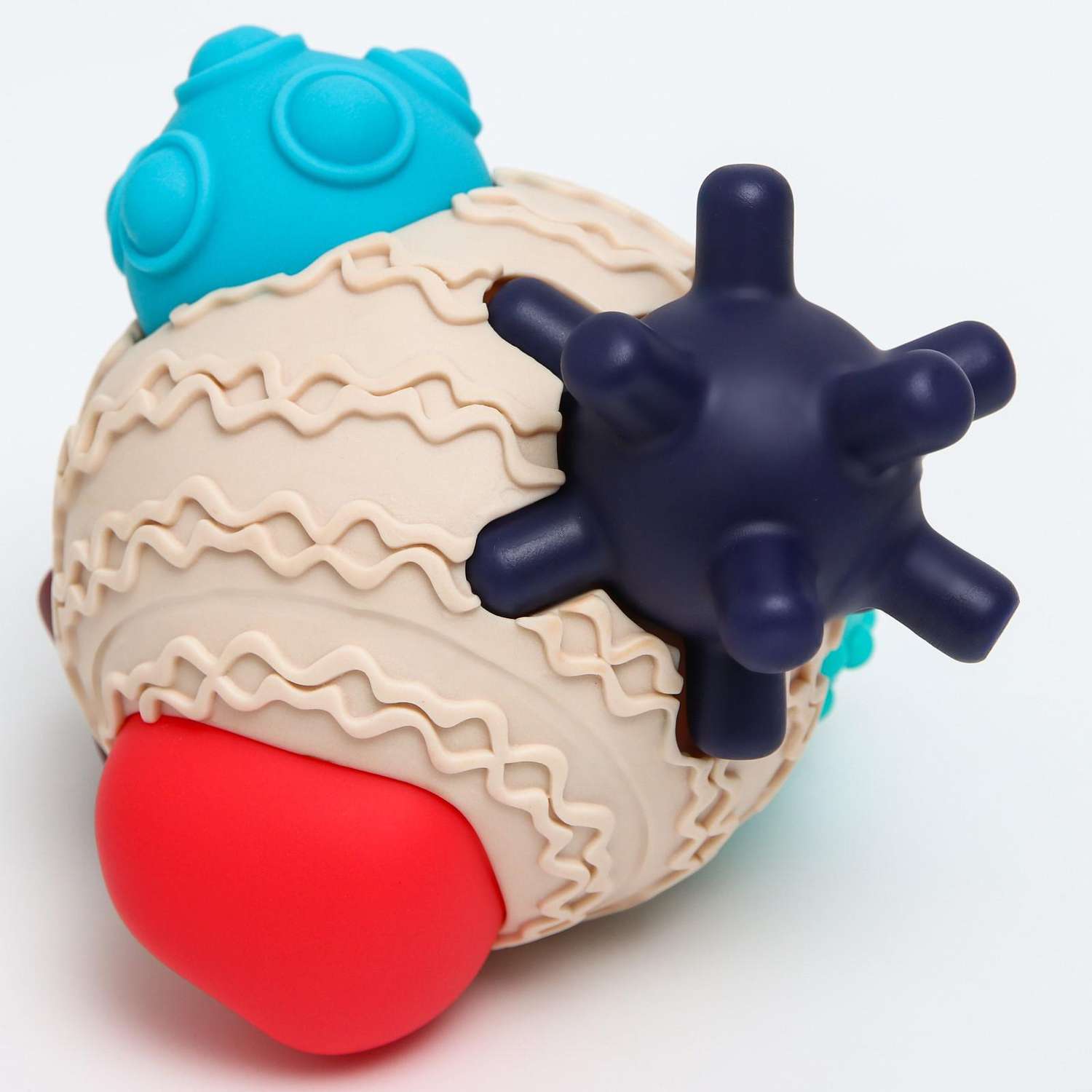 Игрушки для ванной Крошка Я Тактильный сенсорный развивающий мячик Сортер - фото 3
