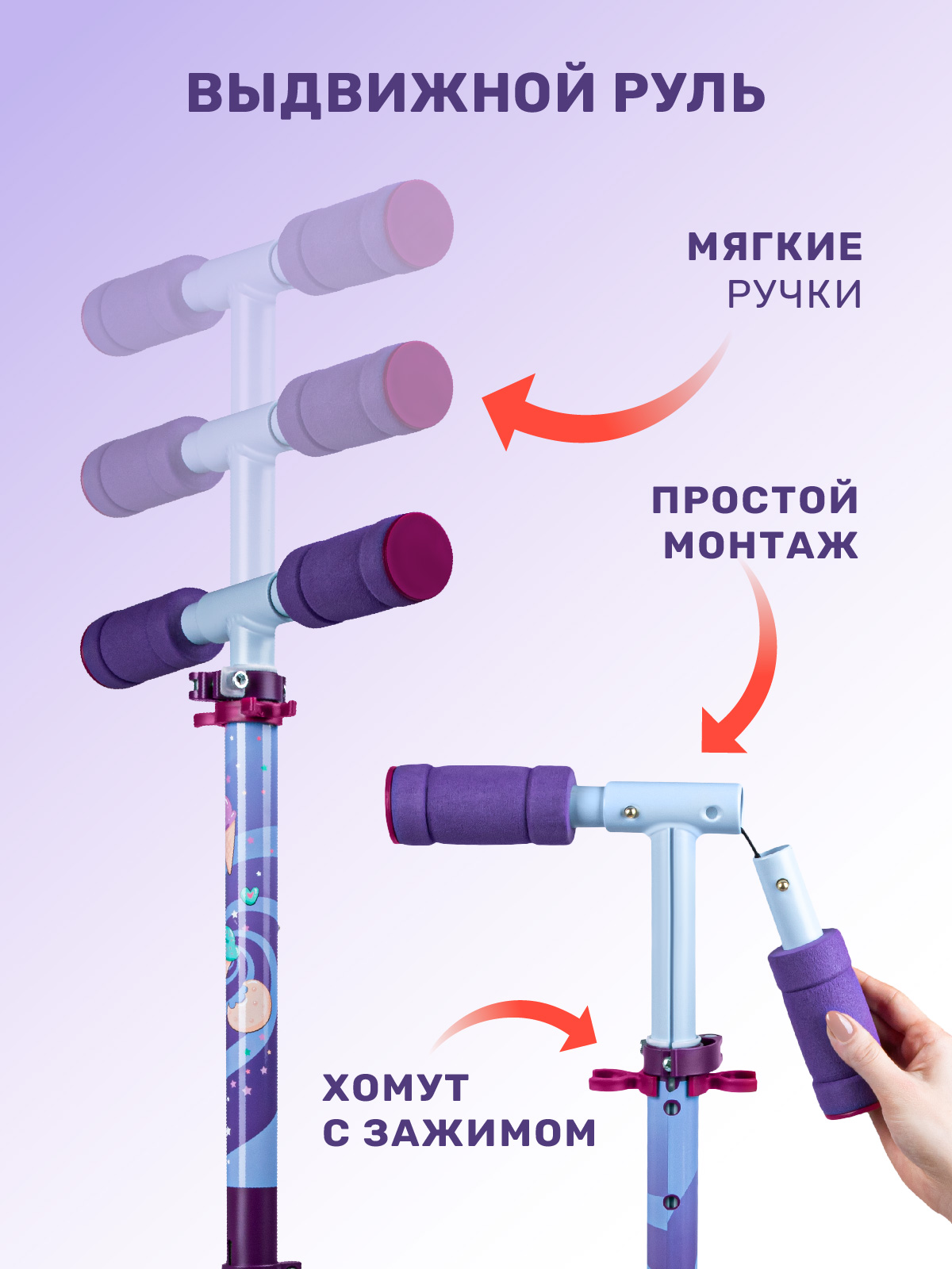 Самокат двухколесный складной CITYRIDE 120/120 - фото 6