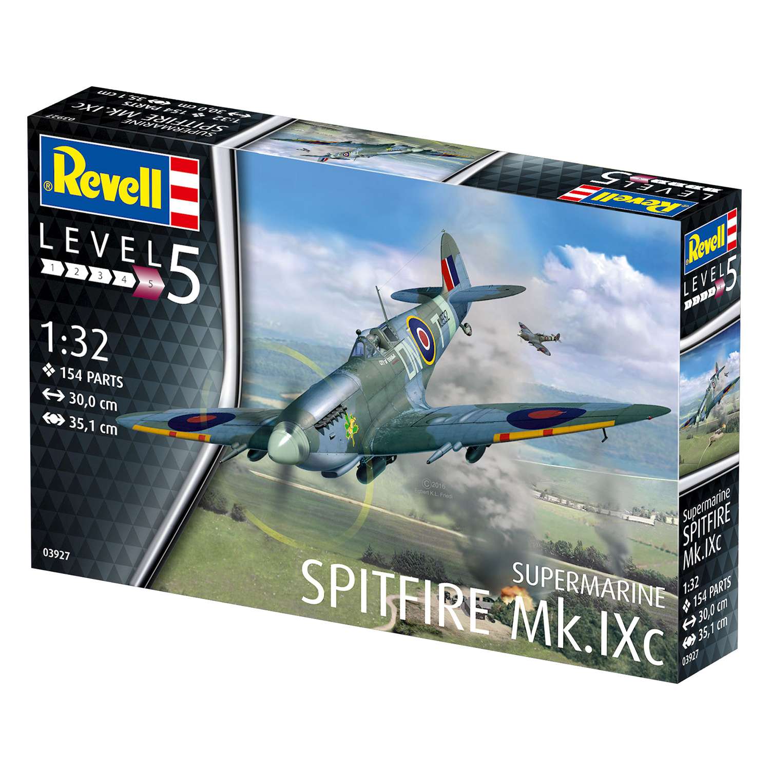 Сборная модель Revell Британский истребитель Spitfire MkIXC времен Второй мировой войны 03927 - фото 2