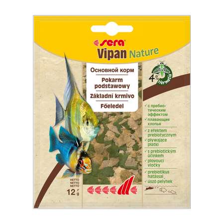 Корм для рыб Sera основной в хлопьях Vipan Nature 12г