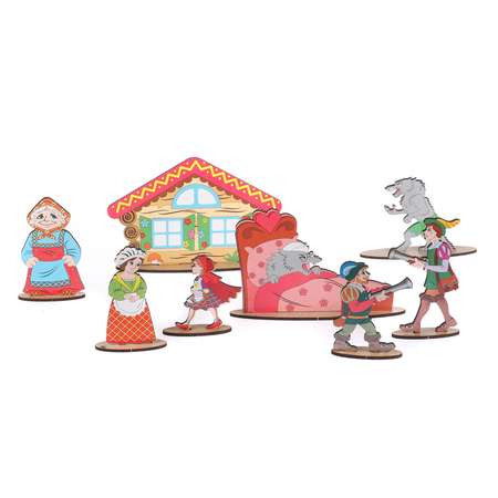 Кукольный театр Большой Слон сказки на столе Красная шапочка