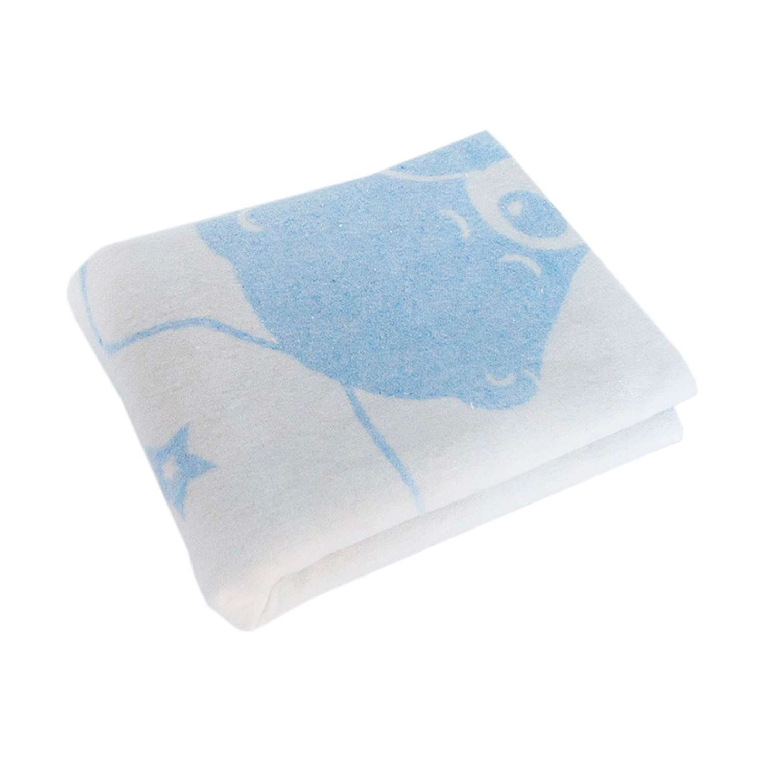 Одеяло байковое Споки Ноки жаккард 100х140 голубой - фото 3
