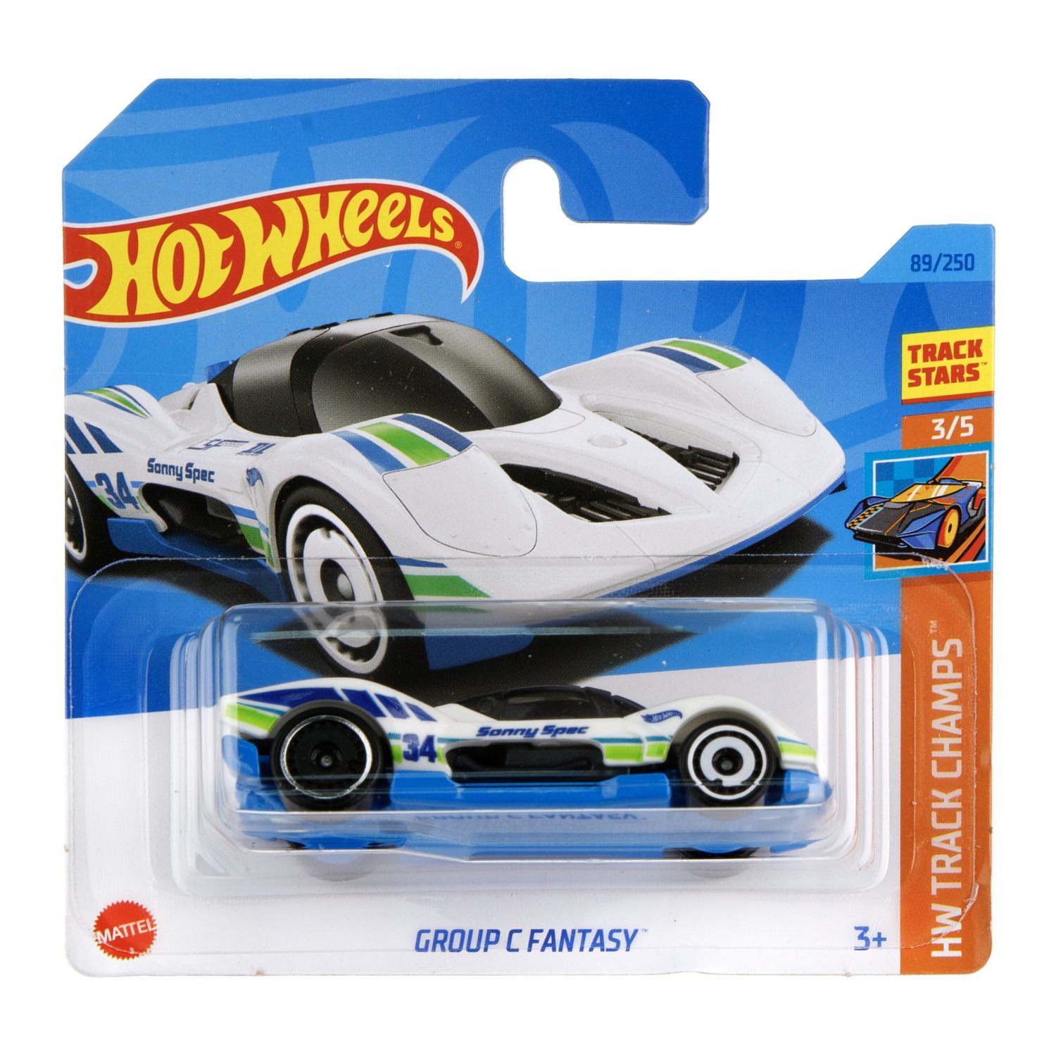 Автомобиль Hot Wheels Group C Fantasy 1:64 белый 62810 - фото 1