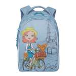 Рюкзак Grizzly для девочки девочка на велосипеде
