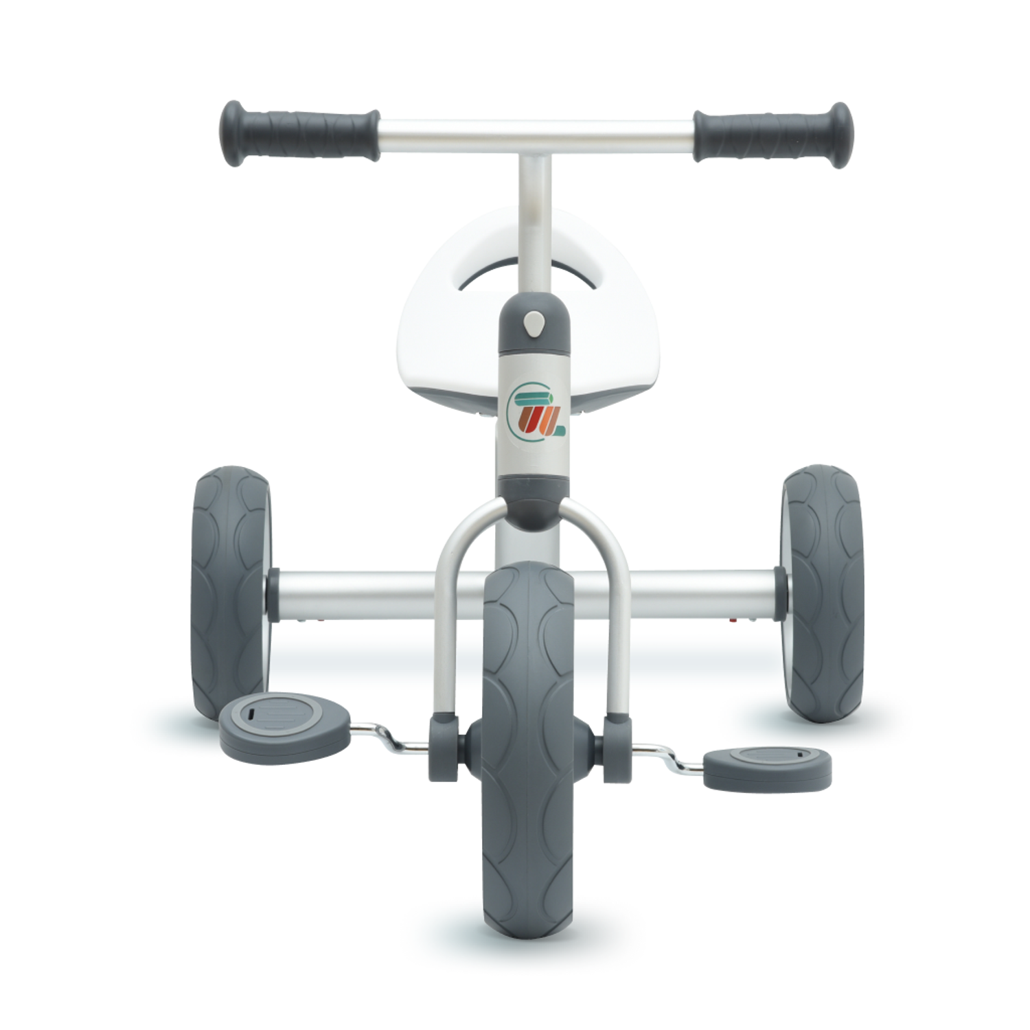 Трехколесный велосипед Solmax нагрузка до 30 кг серебристый - фото 7