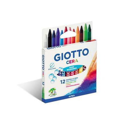 Карандаши восковые GIOTTO Cera 12цветов 281200