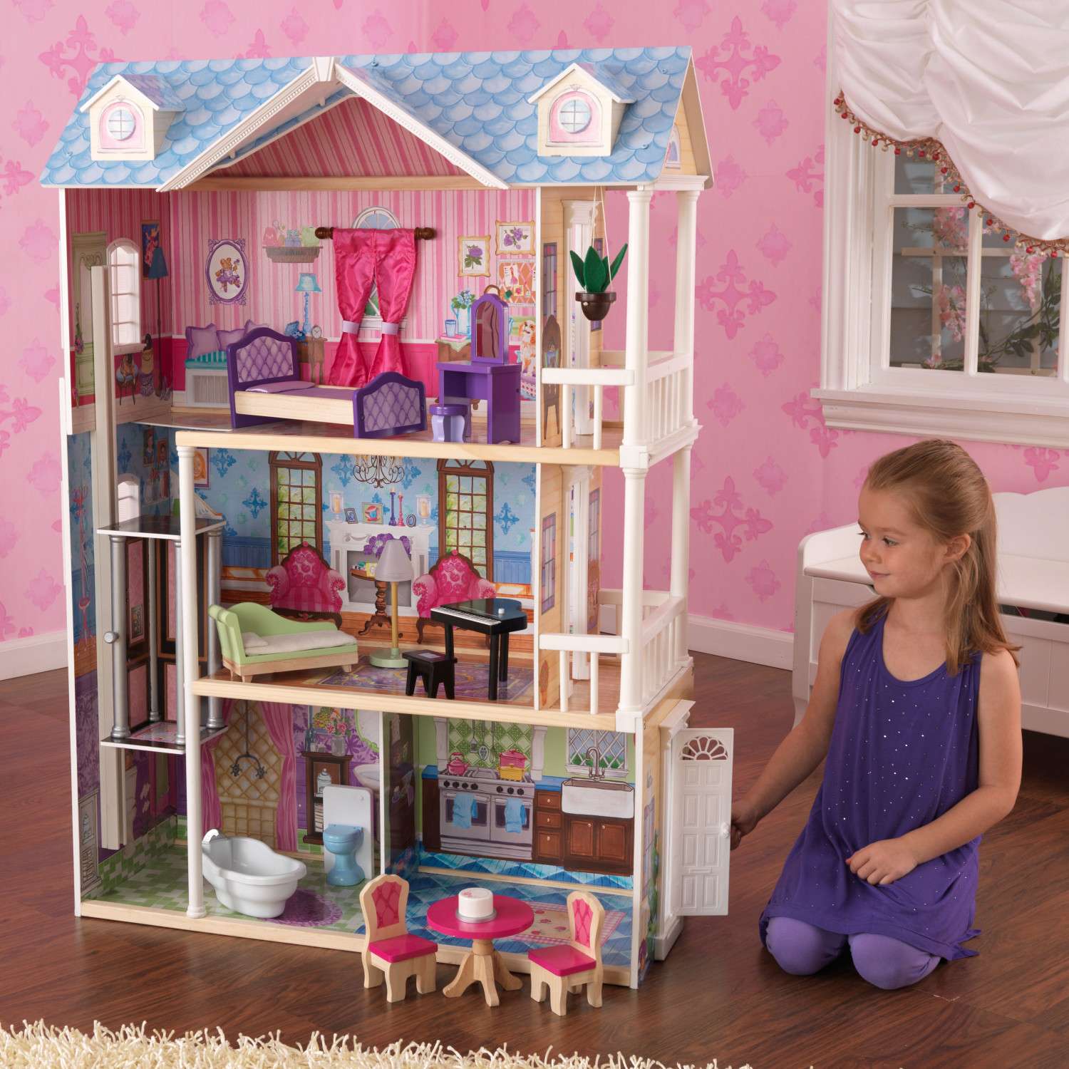 Кукольный домик  KidKraft Мечта с мебелью 14 предметов свет звук 65823_KE 65823_KE - фото 2