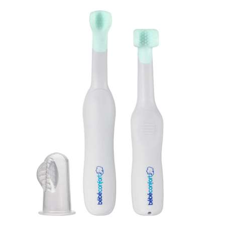 Набор Bebe Confort Из 3х детских массажных силиконовых зубных щеток с 3 до 36 мес