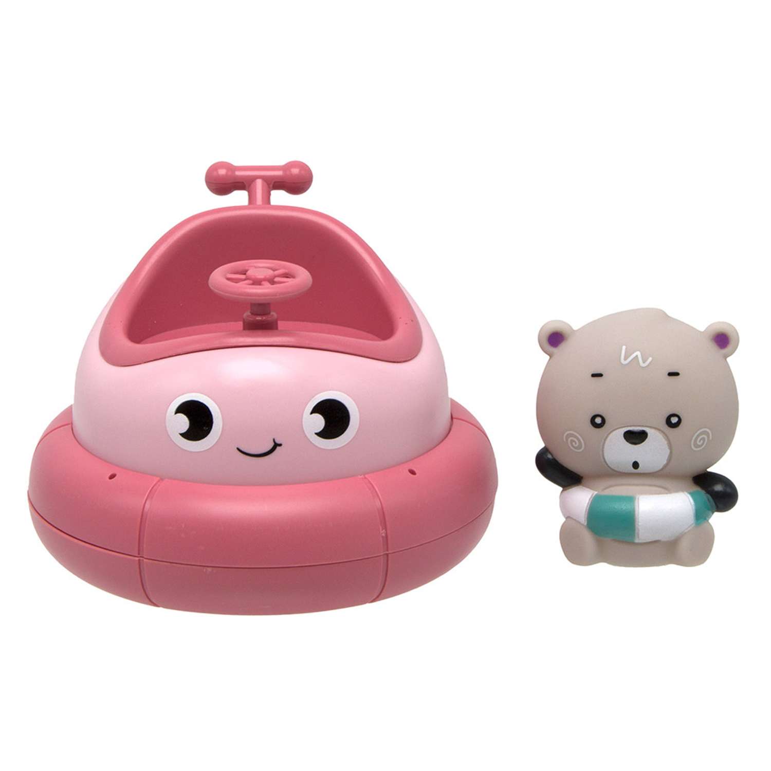 Игрушки для купания S+S Bambini с брызгалкой и съемным мишкой - фото 2