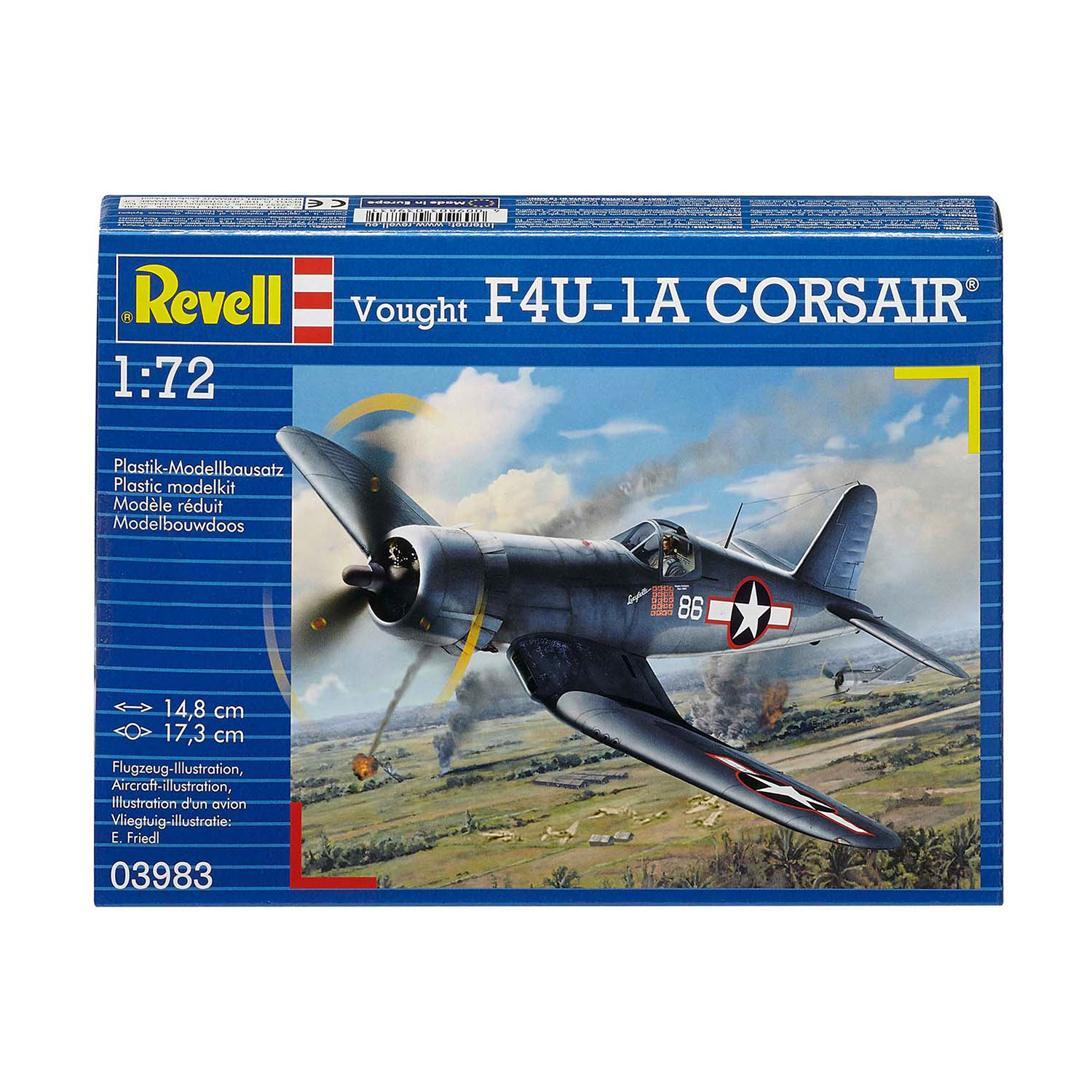 Сборная модель Revell Самолет Истребитель F4U-1D Corsair 03983 - фото 4