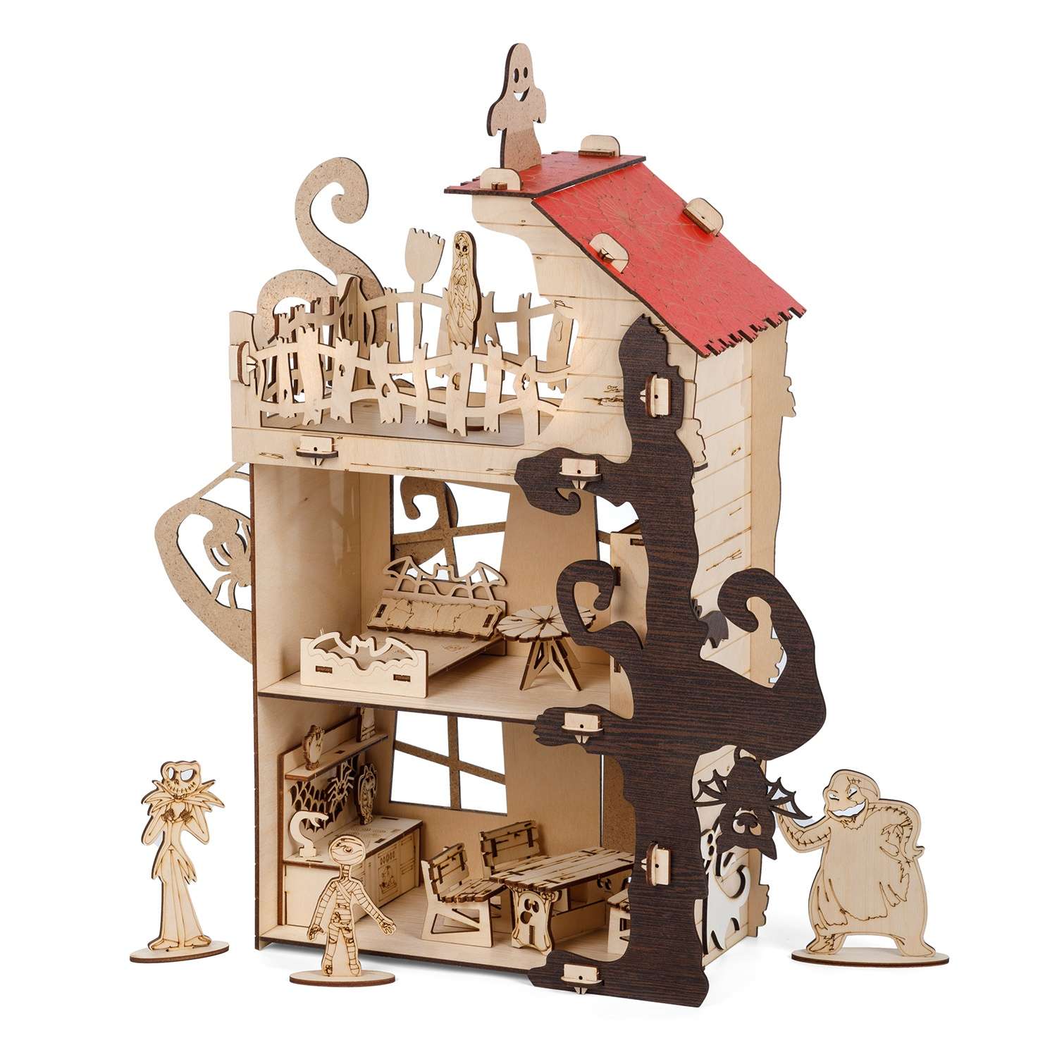 Сборная модель Тутси Дом привидений / мебель и фигуры в комплекте 1-144-2021 - фото 4