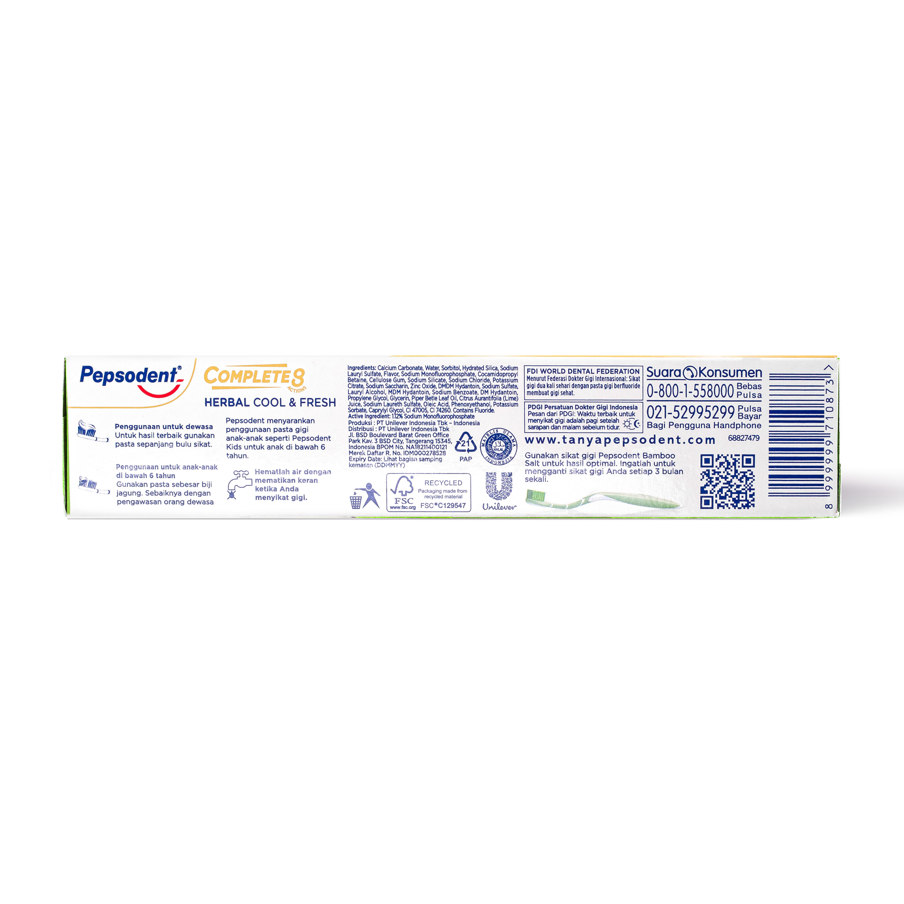 Зубная паста Pepsodent Комплекс 8 Травы 120 гр - фото 2