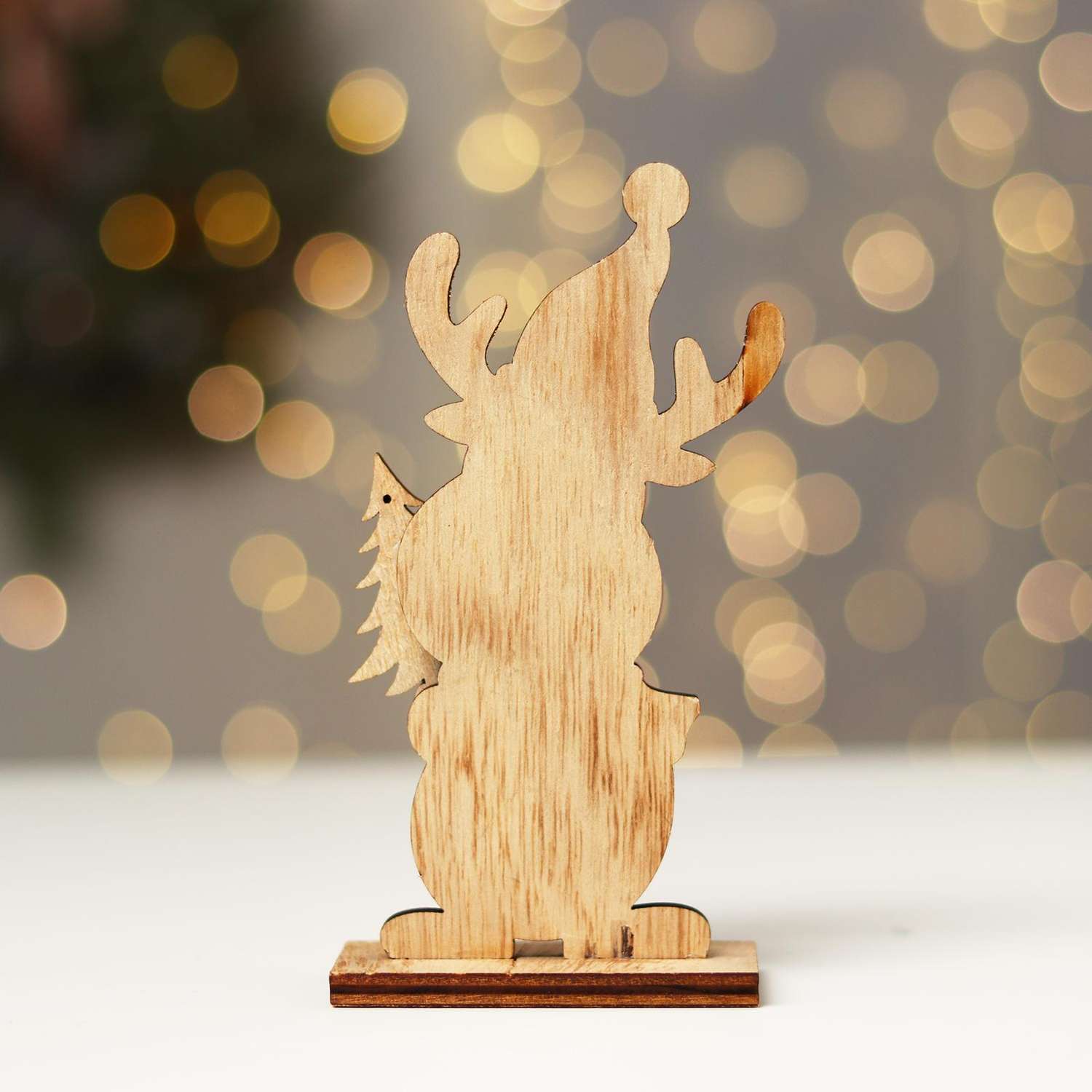 Новогодний декор Лесная мастерская «Милый олень с ёлочкой» 8×4×16 см - фото 3