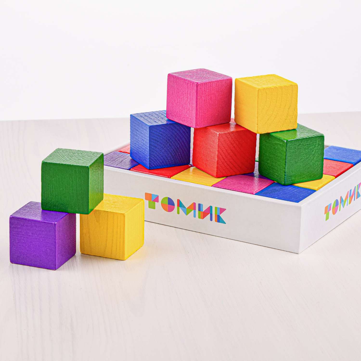 Кубики Томик Цветные 20 штук 2323 - фото 11