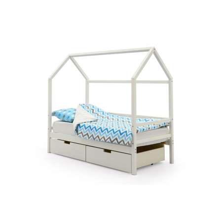 Кровать-домик детская Бельмарко Svogen Белый