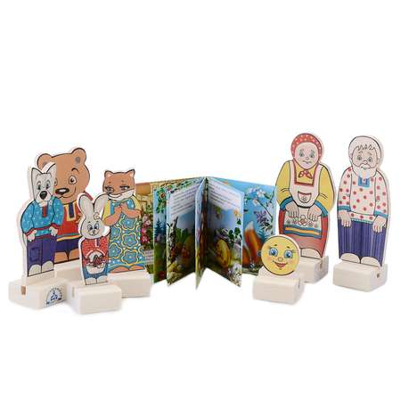Игровой набор Краснокамская игрушка Персонажи сказки Колобок микрогофра