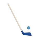 Набор для хоккея Задира Клюшка хоккейная детская синяя 80 см и шайба