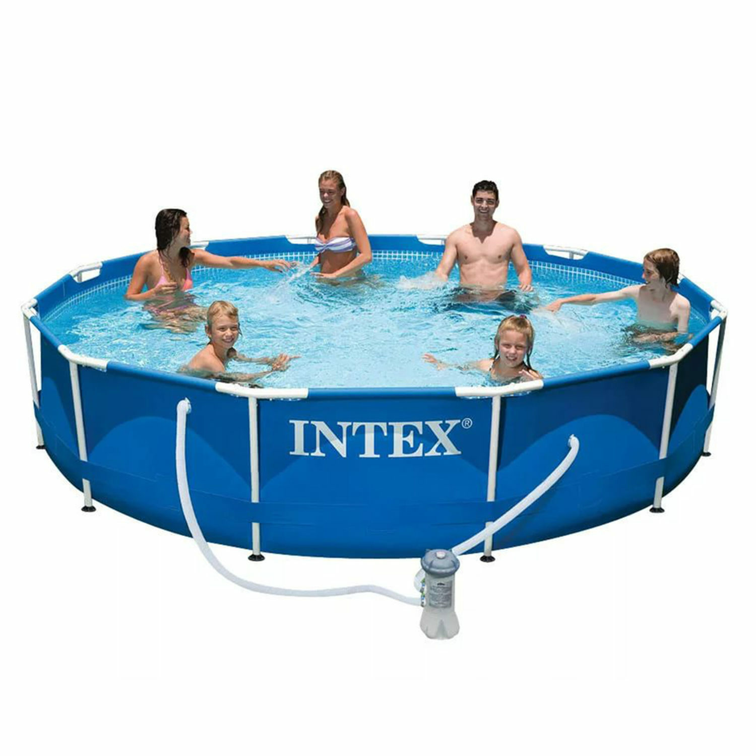 Бассейн каркасный Intex круглый с фильтр-насосом 366х76 см - фото 2