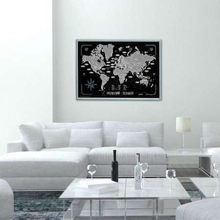 Скретч карта мира Правила Успеха А2 со стираемым слоем Путешествуй-Познавай в тубусе