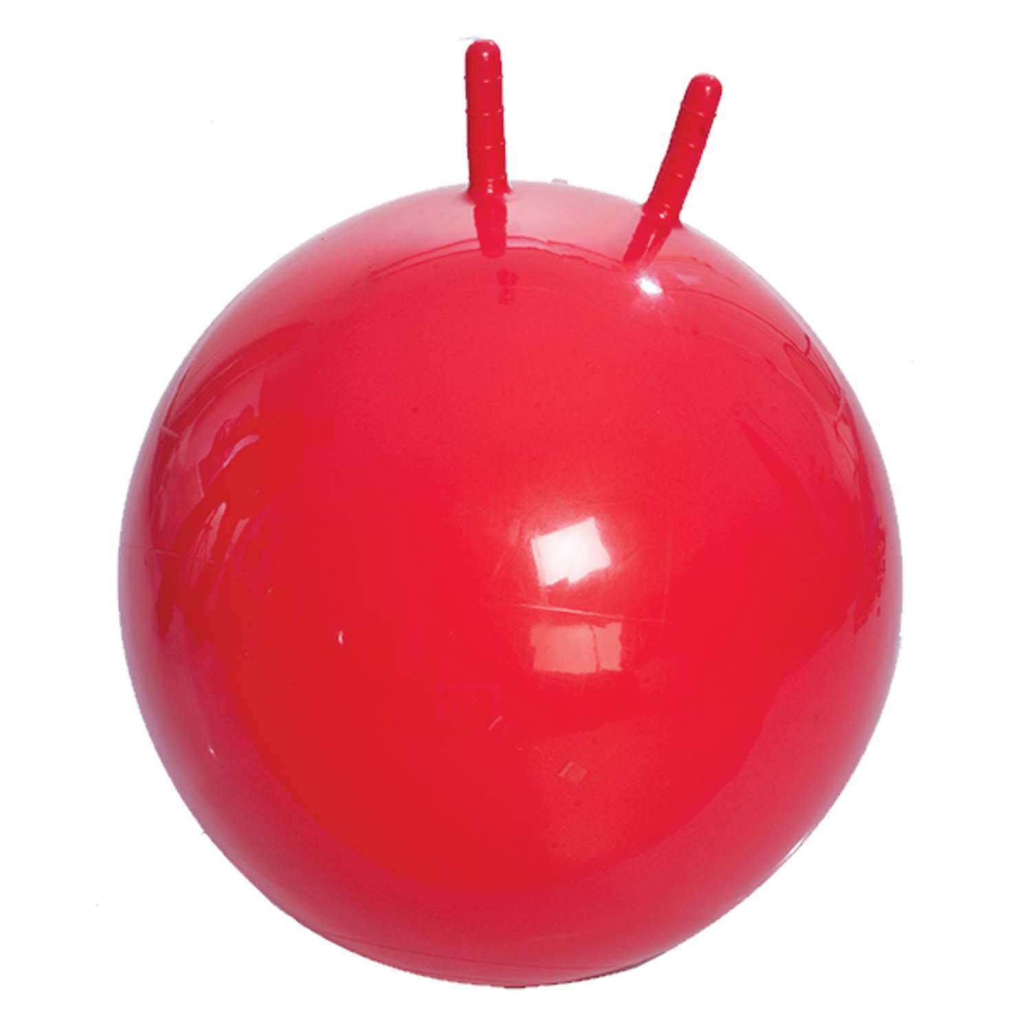 Мяч Trives с рожками диаметр 55см с насосом красный М-355 - фото 1